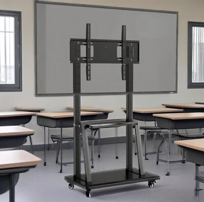 JYXCN Smart Board Mobile Workstation | 32-70 Inch, Built-In Cable Management,Design for Classroom Home Office