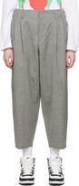 Gray Herringbone Trousers 