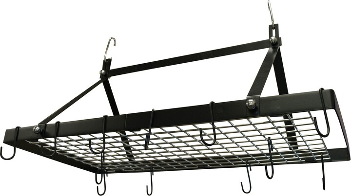 Range Kleen Black Enamel Rectangle Pot Rack