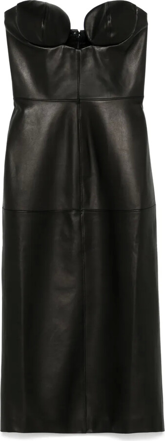 Leather Midi Dress