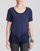Thumbnail for your product : Free People Tee - The Stone Lace Detail