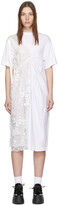 Thumbnail for your product : Simone Rocha White Gathered Patchwork Tie Dress
