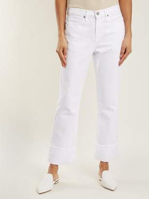Frame Le Oversized Straight Leg Jeans - Womens - White