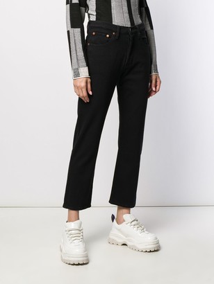 Levi's Cropped Straight-Leg Jeans