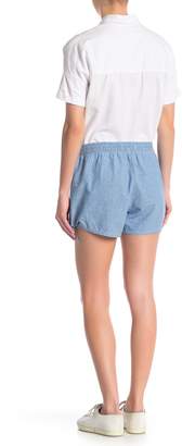 Madewell Pull-On Side Tie Chambray Shorts