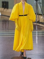 Thumbnail for your product : Emilia Wickstead Cotton Midi Dress W/ Puff Sleeves