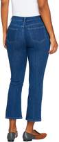 Thumbnail for your product : Logo By Lori Goldstein LOGO by Lori Goldstein 5-Pocket Crop Bootcut Jeans
