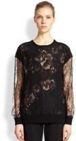 Thumbnail for your product : Jason Wu Lace & Floral-Print Pullover