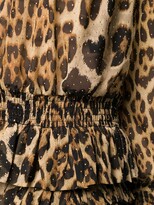 Thumbnail for your product : Saint Laurent Leopard Print Ruffled Dress