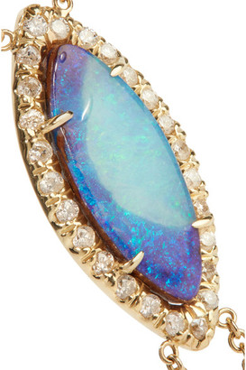 Kimberly McDonald - 18-karat Gold, Opal And Diamond Bracelet - one size