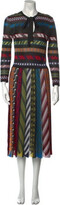 Striped Midi Length Dress 