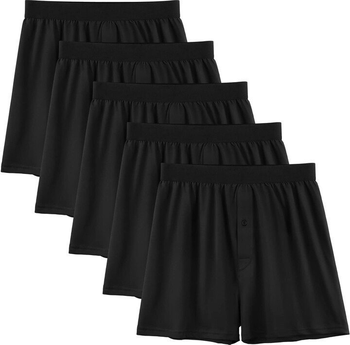 5Mayi Mens Boxers Cotton Mens Underwear Boxer Shorts Men Knit Loose