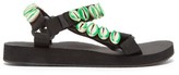 Thumbnail for your product : Arizona Love X Timeless Pearly Shell-embellished Sandals - Green