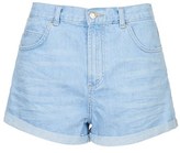 Thumbnail for your product : Topshop Moto 'Rosa' Cuffed Denim Shorts