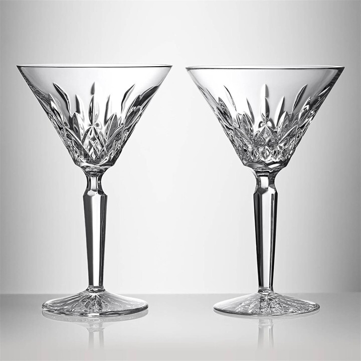 Waterford Lismore Martini Glass, Set of 2