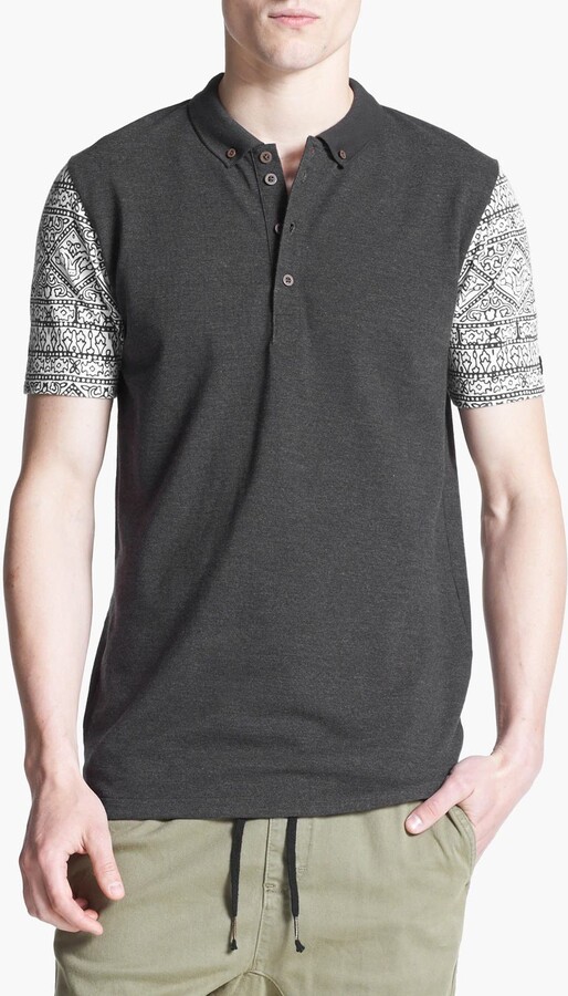 Zanerobe 'Vinny' Print Sleeve Polo
