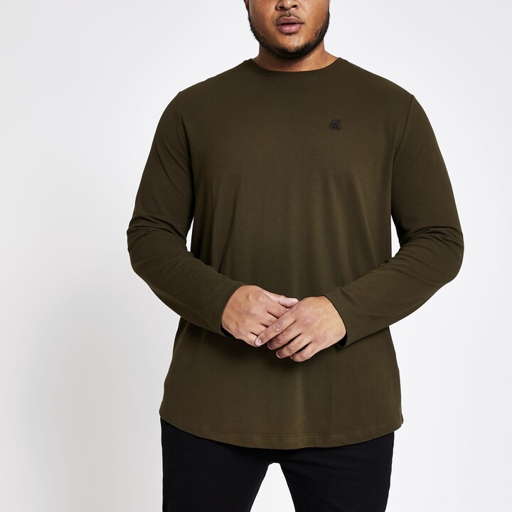 Kind Society Mens River Island Big Tall Ecru Regular Fit Check