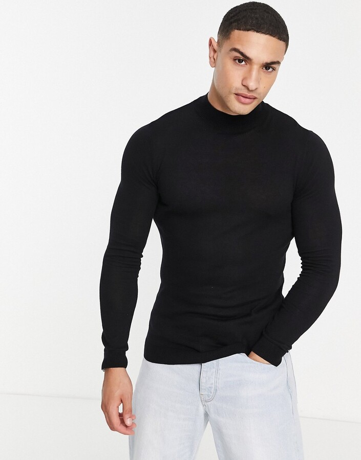 asos black jumpers