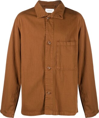 Lemaire Stand Collar Cotton Overshirt - ShopStyle Long Sleeve Shirts