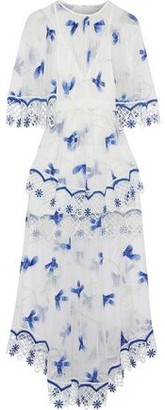 Alice McCall Marigold Guipure Lace-trimmed Embroidered Tulle Maxi Dress