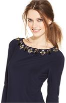 Thumbnail for your product : Vince Camuto Long-Sleeve Embellished Sheath