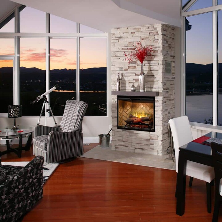 Dimplex Revillusion 30 in. Built-In Electric Fireplace Insert with Front Glass and Plug Kit