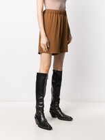 Thumbnail for your product : AMI Paris High-Waisted Knee-Length Shorts