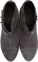 Thumbnail for your product : Rag and Bone 3856 Rag & Bone Grey Nubuck Harrow Ankle Boots