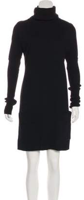 Dolce & Gabbana Turtleneck Sweater Dress Black Turtleneck Sweater Dress