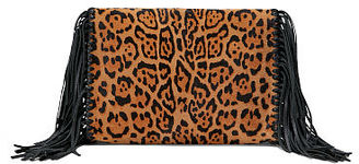 Polo Ralph Lauren Leopard-Print Haircalf Clutch