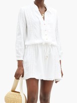 Thumbnail for your product : Melissa Odabash Scarlett Ruffled Drawstring Shirt Dress - White