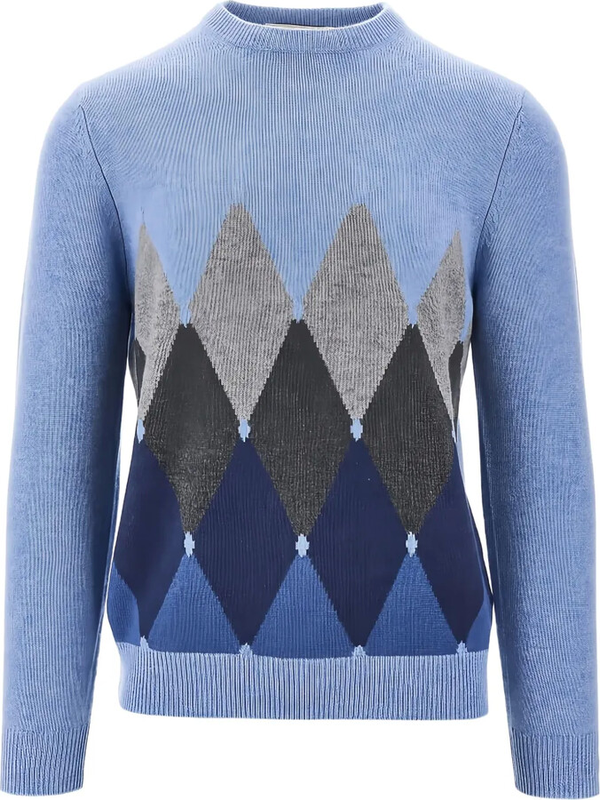 Ballantyne Argyle-Pattern Sweater