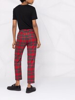 Thumbnail for your product : RED Valentino Tartan Cropped Tailored Trousers