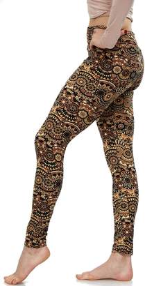 Lush LMB Moda Extra Soft Leggings with Designs- Variety of Prints Yoga Waist - 771YF