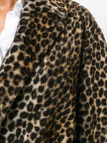 Thumbnail for your product : Yves Salomon leopard print trench coat