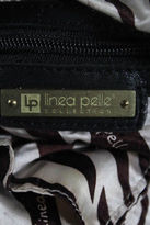 Thumbnail for your product : Linea Pelle Black Leather Gold Stud Zip Pocket Satchel