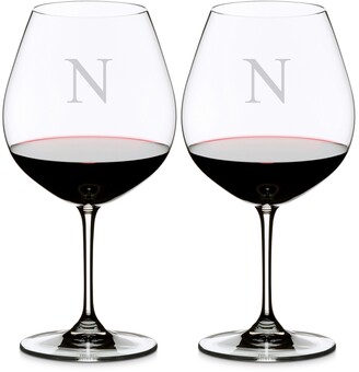 Riedel Vinum Monogram Collection 2-Pc. Block Letter Pinot Noir Wine Glasses