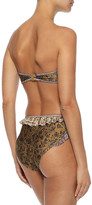 Thumbnail for your product : Zimmermann Juniper Frill Printed Bandeau Bikini Top