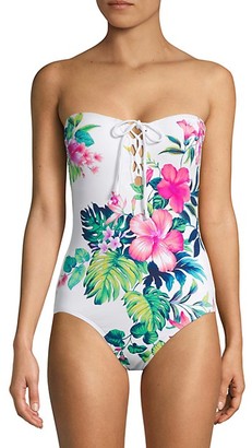 Tommy Bahama Fleur De Flora Floral One-Piece Swimsuit