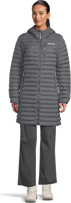 Marmot Echo Featherless Long Jacket Women's Coat Steel Onyx : XL, Polyester