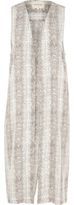 Thumbnail for your product : River Island Womens Grey snake print longline gilet