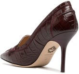 Thumbnail for your product : DSQUARED2 Croc-Effect High-Heel Loafer Pumps