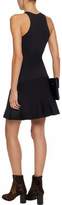 Thumbnail for your product : Alexander Wang Lace-up Scalloped Stretch-knit Mini Dress