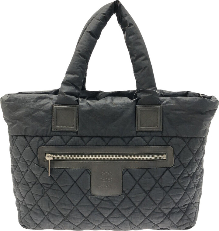 CHANEL Nylon Quilted Coco Cocoon Backpack Black 760617