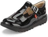 Thumbnail for your product : Kickers Girls Kick Patent T-bar School Shoes - Black