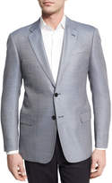 Thumbnail for your product : Armani Collezioni Neat Two-Button Sport Coat, Light Blue/White
