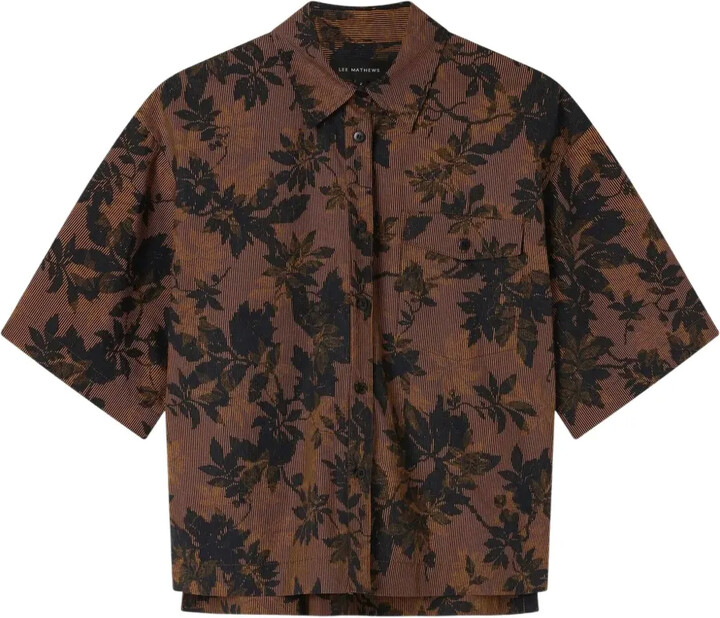Lee Mathews Ivy floral-pattern shirt