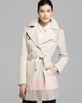 Thumbnail for your product : Via Spiga Trench - Scarpa Color Block Single Breasted