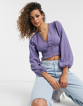 Monki Blue Women's Tops | Shop the world's largest collection of fashion |  ShopStyle