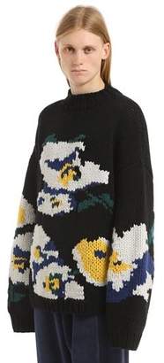 Floral Chambers Jacquard Knit Sweater